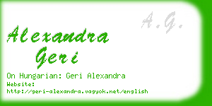 alexandra geri business card